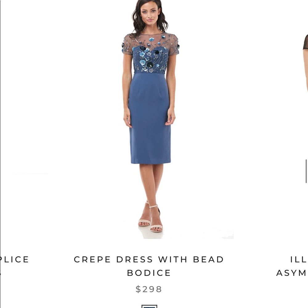 NWT Sz 12 JS Collections Teal Midi Dress